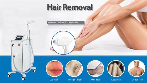 150J 808nm Laser Hair Removal Machine Tanpa Rasa Sakit 12mmX12mm Spot