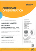 Cina Shenzhen Langdai Industrial Development Co., Ltd. Sertifikasi